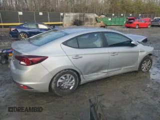 2020 Hyundai Elantra SE with VIN KMHD74LF6LU949744, listed as a Copart auction lot 85661274 with 45,268 mi miles and Salvage Title. Bid and sale history available at carsss.com. Image 3.