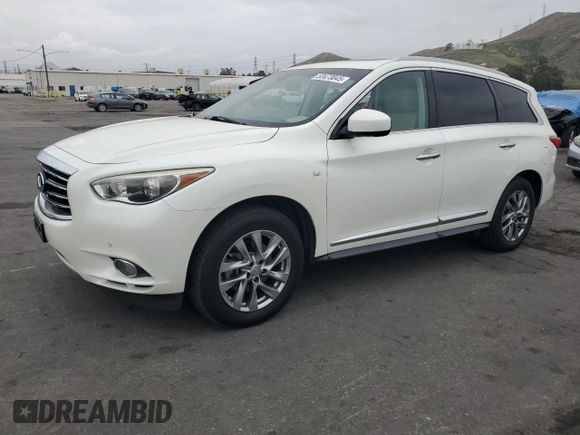 2015 Infiniti QX60 with VIN 5N1AL0MN4FC508766, listed as a Copart auction lot 53473045 with 91,920 mi miles and Salvage Title. Bid and sale history available at DreamBid. Image 1.