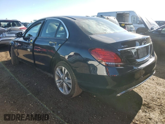 2019 Mercedes-Benz C 300 with VIN 55SWF8EBXKU285584, listed as a Copart auction lot 79055394 with 74,180 mi miles and Salvage Title. Bid and sale history available at DreamBid. Image 2.