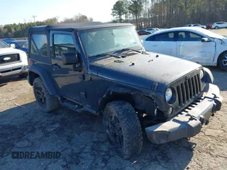 2016 Jeep Wrangler Sport with VIN 1C4AJWAG3GL173696, listed as a IAAI auction lot 41760761 with 59,240 mi miles and . Bid and sale history available at carsss.com. Image 1.