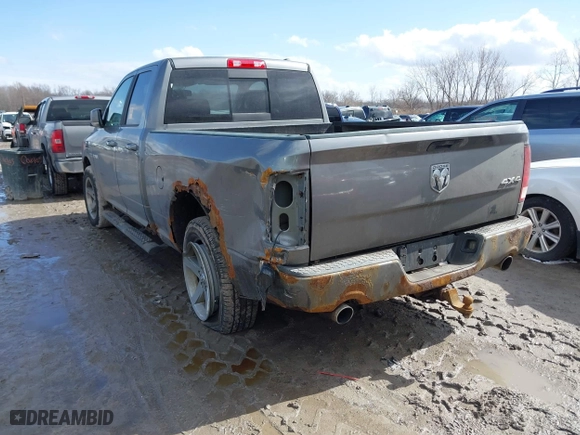 2009 Dodge Ram 1500 SLT with VIN 1D3HV18T29S708378, listed as a IAAI auction lot 41721700 with 182,705 mi miles. Bid and sale history available at carsss.com. Image 3.