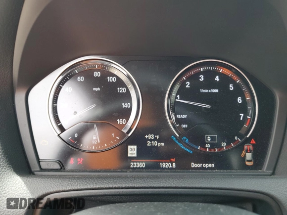 2021 BMW 2 Series M240i with VIN WBA2J5C09M7H38505, listed as a Copart auction lot 72758454 with 23,360 mi miles and Salvage Title. Bid and sale history available at carsss.com. Image 9.