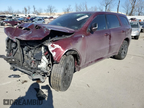 2018 Dodge Durango GT with VIN 1C4RDJDG4JC393672, listed as a Copart auction lot 42626405 with 86,356 mi miles and Salvage Title. Bid and sale history available at DreamBid. Image 1.