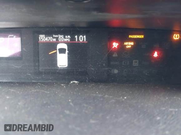 2014 Toyota Prius One with VIN JTDKDTB30E1575075, listed as a IAAI auction lot 41407539 with 150,470 mi miles and . Bid and sale history available at DreamBid. Image 7.