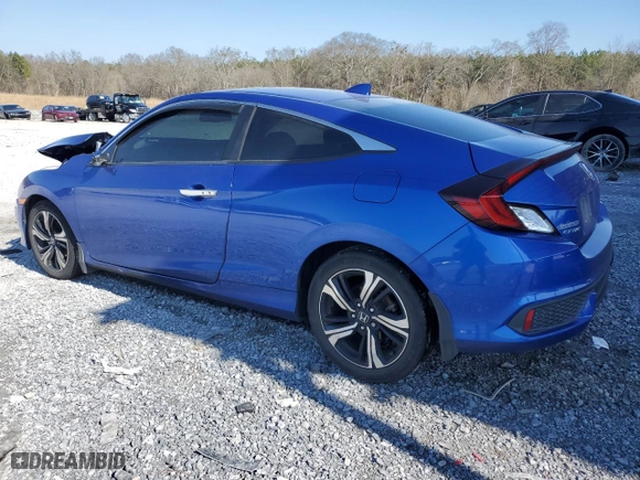 2016 Honda Civic Coupe Touring with VIN 2HGFC3B98GH353382, listed as a Copart auction lot 43557755 with 171,126 mi miles and Salvage Title. Bid and sale history available at carsss.com. Image 2.