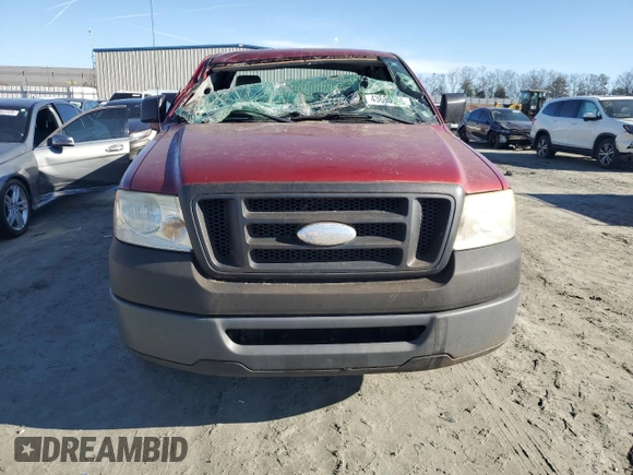 2007 Ford F-150 XL with VIN 1FTPX12V57KC72793, listed as a Copart auction lot 43690065 with 152,665 mi miles and Salvage title. Bid and sale history available at DreamBid. Image 5.