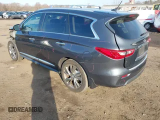 2014 Infiniti QX60 with VIN 5N1AL0MM9EC543096, listed as a IAAI auction lot 41909546 with 128,479 mi miles. Bid and sale history available at carsss.com. Image 3.
