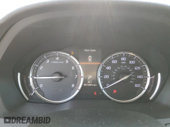 2019 Acura MDX w/Technology Pkg with VIN 5J8YD3H54KL011658, listed as a Copart auction lot 53853915 with 81,688 mi miles and Salvage Title. Bid and sale history available at carsss.com. Image 9.