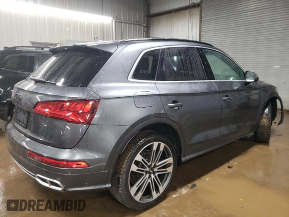 2018 Audi SQ5 Prestige with VIN WA1C4AFY2J2232765, listed as a Copart auction lot 42910454 with 52,752 mi miles and . Bid and sale history available at DreamBid. Image 3.
