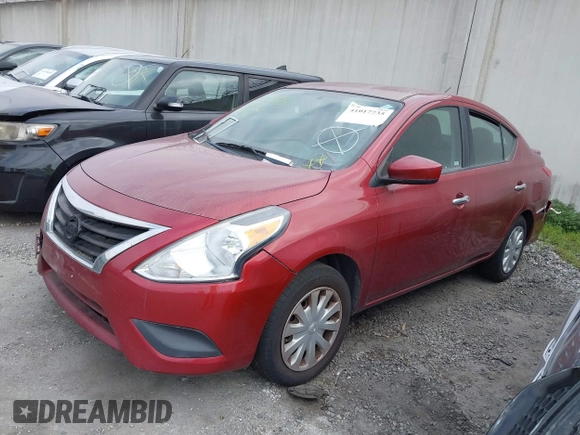 2016 Nissan Versa SV with VIN 3N1CN7AP0GL866431, listed as a IAAI auction lot 41017735 with 104,683 mi miles. Bid and sale history available at carsss.com. Image 2.