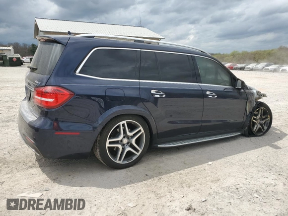 2017 Mercedes-Benz GLS 550 with VIN 4JGDF7DEXHA826547, listed as a Copart auction lot 50798504 with Not Provided miles and . Bid and sale history available at DreamBid. Image 3.