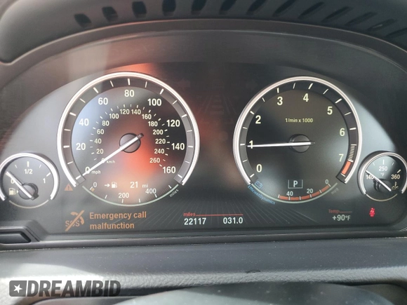2017 BMW 5 Series 535i xDrive with VIN WBA5M4C50HD187007, listed as a Copart auction lot 74029673 with 22,117 mi miles and . Bid and sale history available at DreamBid. Image 9.