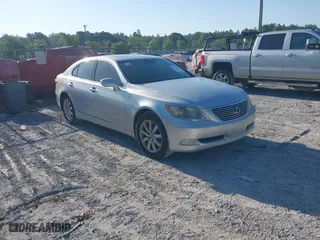 2007 Lexus LS 460 with VIN JTHBL46F975040690, listed as a IAAI auction lot 42073283 with 125,403 mi miles. Bid and sale history available at carsss.com. Image 1.