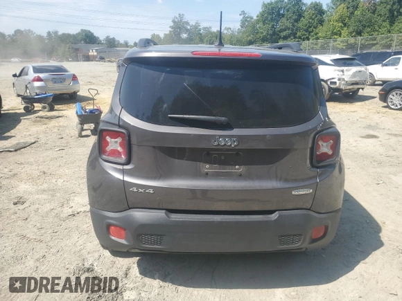 2017 Jeep Renegade Latitude z VIN ZACCJBBB9HPG29783, wystawiony jako Copart lot #65434624 z przebiegiem Nie podano mil oraz Szkody całkowita. Historia ofert i sprzedaży dostępna na DreamBid. Obrazek 6.