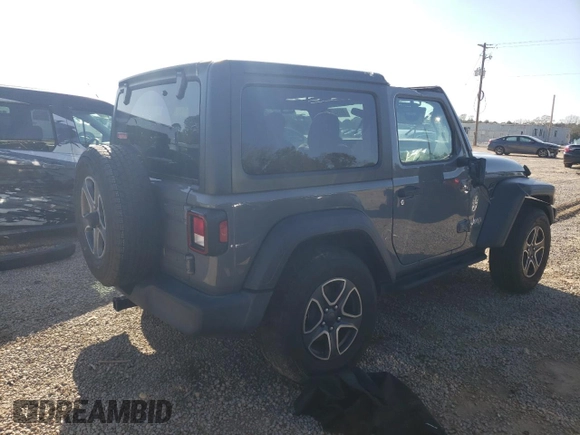 2020 Jeep Wrangler Willys with VIN 1C4GJXAG5LW307083, listed as a Copart auction lot 86994744 with 28,873 mi miles and Salvage title. Bid and sale history available at DreamBid. Image 3.