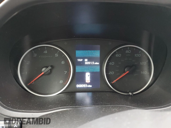 2023 Mitsubishi Eclipse Cross LE with VIN JA4ATVAA6PZ037635, listed as a Copart auction lot 49982605 with 68,093 mi miles and Salvage title. Bid and sale history available at DreamBid. Image 9.