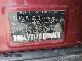 2014 Subaru Outback 2.5i with VIN 4S4BRBAC2E3251901, listed as a Copart auction lot 56006135 with 135,939 mi miles and Salvage title. Bid and sale history available at DreamBid. Image 13.