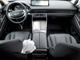 2022 Genesis GV80 with VIN KMUHBDSB7NU082633, listed as a Copart auction lot 53840794 with 13,025 mi miles and Salvage Title. Bid and sale history available at carsss.com. Image 8.