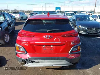2021 Hyundai Kona Ultimate with VIN KM8K5CA57MU662724, listed as a IAAI auction lot 41919686 with 61,426 mi miles and . Bid and sale history available at carsss.com. Image 17.