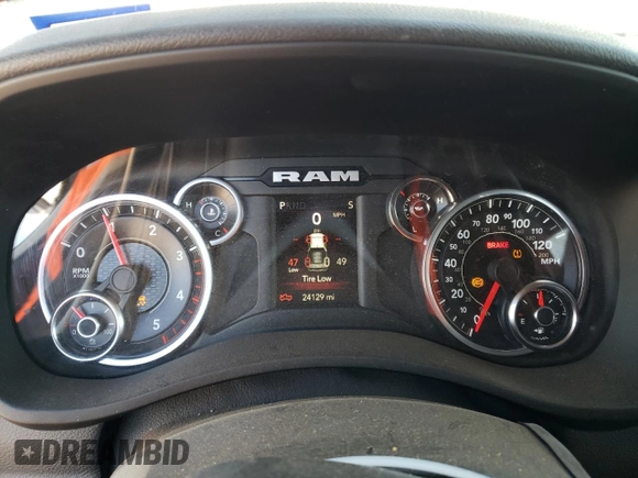 2022 Ram 2500 Big Horn with VIN 3C6UR5DLXNG322180, listed as a Copart auction lot 89375355 with 24,129 mi miles and Salvage Title. Bid and sale history available at carsss.com. Image 9.
