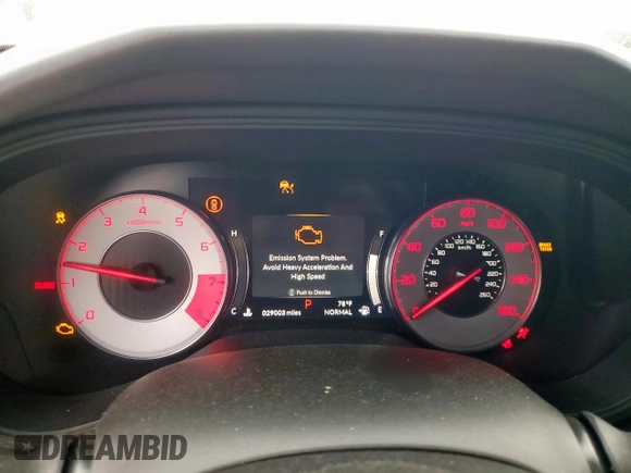 2022 Acura TLX w/A-Spec Package with VIN 19UUB5F5XNA005186, listed as a Copart auction lot 57775855 with 29,003 mi miles and Salvage title. Bid and sale history available at DreamBid. Image 9.