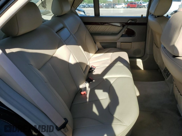 1999 Mercedes-Benz S-Class with VIN WDBGA43G3XA423749, listed as a Copart auction lot 56923464 with 0 mi miles and Salvage Title. Bid and sale history available at carsss.com. Image 10.
