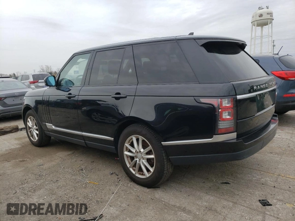 2016 Land Rover Range Rover with VIN SALGR2KF9GA265806, listed as a Copart auction lot 53447015 with 74,393 mi miles and Clean Title. Bid and sale history available at DreamBid. Image 2.