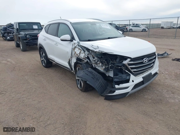 2017 Hyundai Tucson Value with VIN KM8J33A22HU493631, listed as a IAAI auction lot 41546380 with 1 mi miles. Bid and sale history available at carsss.com. Image 1.