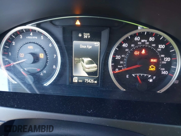 2017 Toyota Camry XLE with VIN 4T1BF1FK4HU701081, listed as a IAAI auction lot 41576380 with 75,426 mi miles. Bid and sale history available at carsss.com. Image 7.