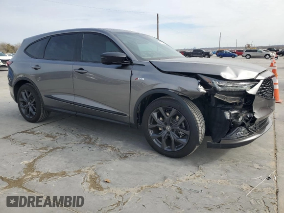 2024 Acura MDX w/A-Spec Package with VIN 5J8YE1H02RL019726, listed as a Copart auction lot 41755585 with 4,798 mi miles and Salvage Title. Bid and sale history available at carsss.com. Image 4.
