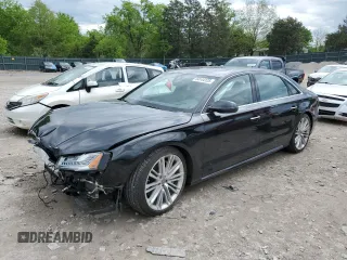 2017 Audi A8 with VIN WAU44AFD1HN017391, listed as a Copart auction lot 54144125 with 48,183 mi miles and Salvage Title. Bid and sale history available at DreamBid. Image 1.