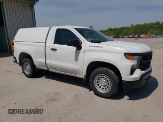 2023 Chevrolet Silverado 1500 Work Truck with VIN 3GCNAAEK6PG338222, listed as a Copart auction lot 53997895 with 111,926 mi miles and Clean Title. Bid and sale history available at DreamBid. Image 4.