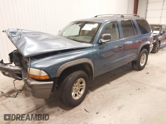 2002 Dodge Durango Sport with VIN 1B4HS38N22F157136, listed as a IAAI auction lot 41396481 with 186,039 mi miles. Bid and sale history available at carsss.com. Image 2.