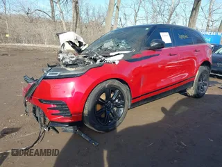 2022 Land Rover Range Rover Velar R-Dynamic S with VIN SALYT2EX1NA343938, listed as a IAAI auction lot 41492043 with 17,500 mi miles and . Bid and sale history available at DreamBid. Image 16.