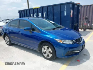 2015 Honda Civic LX with VIN 19XFB2F55FE038021, listed as a IAAI auction lot 42046984 with 109,155 mi miles. Bid and sale history available at carsss.com. Image 1.