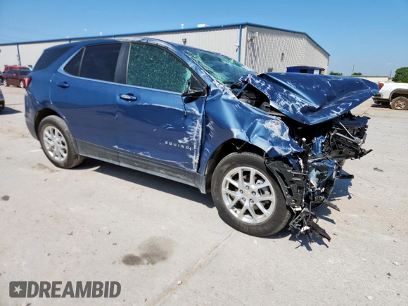 2024 Chevrolet Equinox LT with VIN 3GNAXKEG1RL228064, listed as a Copart auction lot 58274905 with 10,375 mi miles and Salvage title. Bid and sale history available at DreamBid. Image 4.