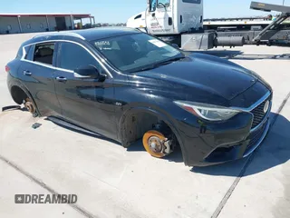 2019 Infiniti QX30 Luxe with VIN SJKCH5CP8KA007154, listed as a IAAI auction lot 41977924 with 58,288 mi miles and . Bid and sale history available at DreamBid. Image 1.