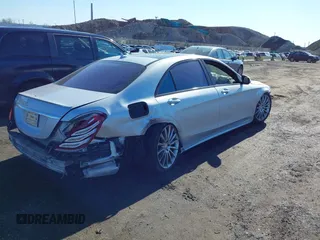 2014 Mercedes-Benz S-Class S 550 with VIN WDDUG8CB9EA032946, listed as a IAAI auction lot 41925030 with 15,304 mi miles. Bid and sale history available at carsss.com. Image 4.