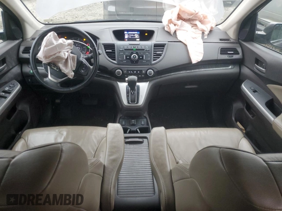 2012 Honda CR-V EX-L with VIN 5J6RM4H79CL015985, listed as a Copart auction lot 83445374 with 188,642 mi miles and Salvage Title. Bid and sale history available at DreamBid. Image 8.