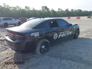 2019 Dodge Charger Police with VIN 2C3CDXAT0KH688698, listed as a IAAI auction lot 42090480 with 49,151 mi miles and . Bid and sale history available at DreamBid. Image 4.