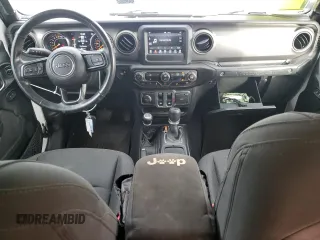 2020 Jeep Wrangler Sport with VIN 1C4GJXAG4LW210506, listed as a Copart auction lot 81745024 with 28,863 mi miles and Salvage title. Bid and sale history available at DreamBid. Image 8.