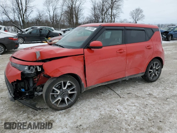 2024 Kia Soul EX with VIN KNDJ33AU6R7220116, listed as a Copart auction lot 87537805 with 16,887 mi miles and Salvage Title. Bid and sale history available at carsss.com. Image 1.