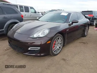 2011 Porsche Panamera Turbo with VIN WP0AC2A70BL090139, listed as a IAAI auction lot 41721430 with 65,160 mi miles and . Bid and sale history available at DreamBid. Image 2.