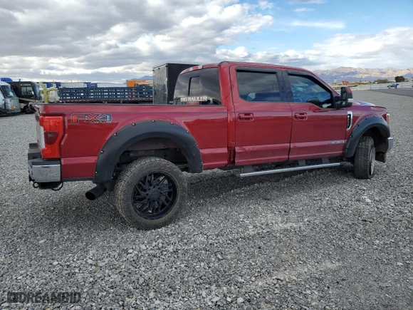 2017 Ford Super Duty F-250 SRW Lariat with VIN 1FT7W2BT6HED66561, listed as a Copart auction lot 48347885 with 93,412 mi miles and Salvage Title. Bid and sale history available at carsss.com. Image 3.