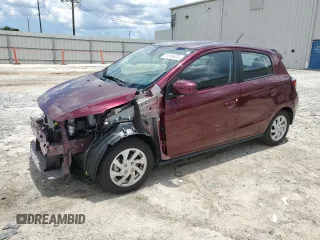 2024 Mitsubishi Mirage ES with VIN ML32AUHJ3RH015555, listed as a Copart auction lot 61016675 with 17,543 mi miles and Salvage title. Bid and sale history available at DreamBid. Image 1.