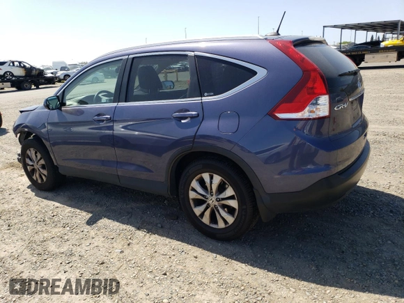 2012 Honda CR-V EX-L with VIN 5J6RM3H71CL048179, listed as a Copart auction lot 52107535 with 104,991 mi miles and Salvage Title. Bid and sale history available at carsss.com. Image 2.