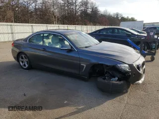 2015 BMW 4 Series 428i xDrive with VIN WBA3T1C58FP820907, listed as a Copart auction lot 87227004 with 81,047 mi miles and Salvage Title. Bid and sale history available at carsss.com. Image 4.