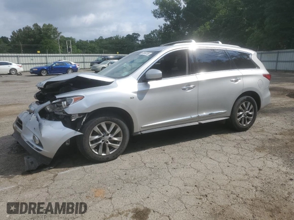 2014 Infiniti QX60 z VIN 5N1AL0MN6EC552444, wystawiony jako Copart lot #57616755 z przebiegiem 80 864 mil mil oraz Szkoda całkowita • Salvage title. Historia ofert i sprzedaży dostępna na DreamBid. Obrazek 1.