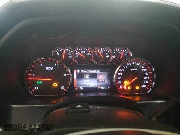 2015 GMC Sierra 2500HD SLT with VIN 1GT12ZE8XFF118001, listed as a Copart auction lot 47244475 with 119,962 mi miles and Salvage title. Bid and sale history available at DreamBid. Image 9.