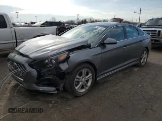 2018 Hyundai Sonata SEL with VIN 5NPE34AF9JH709134, listed as a Copart auction lot 51082495 with 124,905 mi miles and Salvage Title. Bid and sale history available at DreamBid. Image 1.
